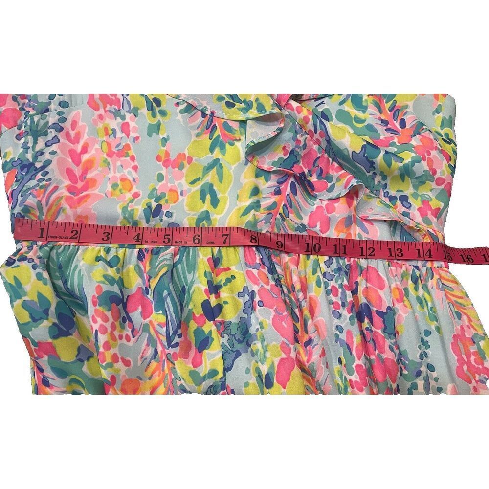 Floral‎ Print Jade Melody Tam Tiered Ruffle Dress Size Small - Picture 9 of 9